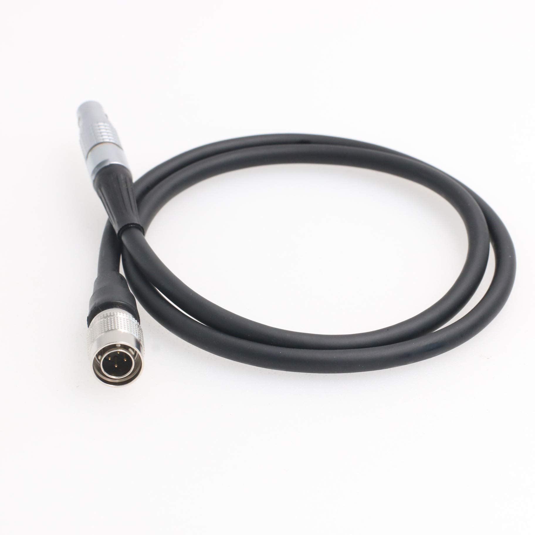 SZRMCC 0B 2 Pin Male to Hirose 4 pin Male Power Cable for Recorder Zoom F4 F8,Sound Devices 688 644 633 (Straight Cable)