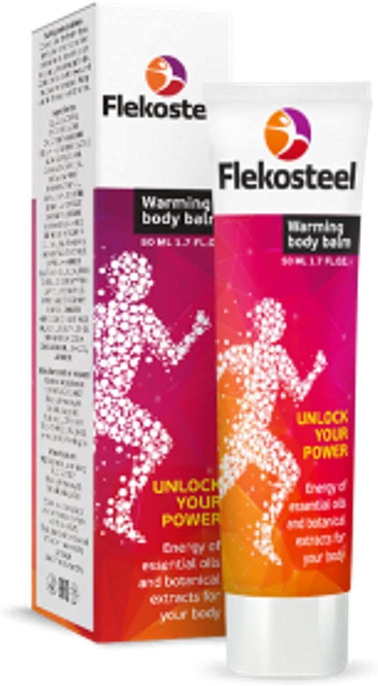 3Pcs FLEKOSTEEL Warming Body Balm for Muscle Joints high Loads 50ml