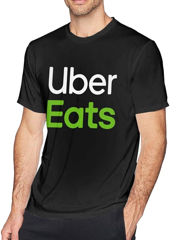 Amazon Co Jp メンズ Uber Eats Tシャツ 半袖 ファッション 丸襟 柔らかい 綿 Tee 服 ファッション小物