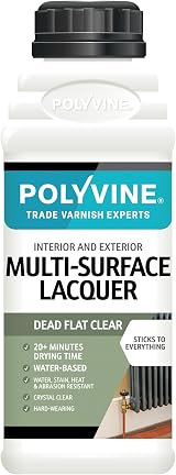 Polyvine Multi-Surface Lacquer Gloss Satin or Dead Flat 500ml