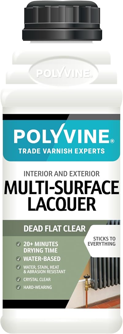 Polyvine Multi-Surface Lacquer Gloss Satin or Dead Flat 500ml