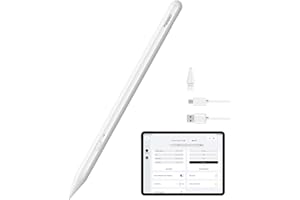 Metapen A11 Pencil for iPad 2018-2026,Customizable Hotkeys,Tilt Sensitivity, Faster Charge, Palm Rejection Stylus Pen for iPa