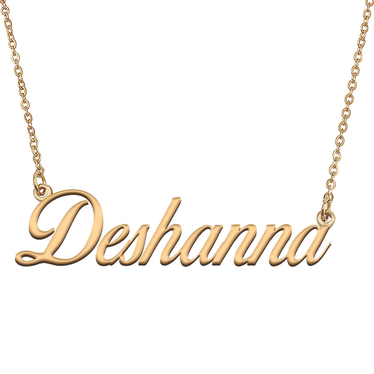 HUAN XUN Customized Custom Simple Any Name Necklace
