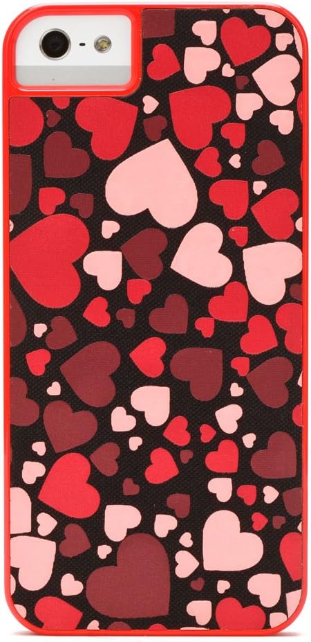 X-Doria 414548 Dash Icon Hard Case for iPhone 5 & 5s - Retail Packaging - Fluttering Hearts