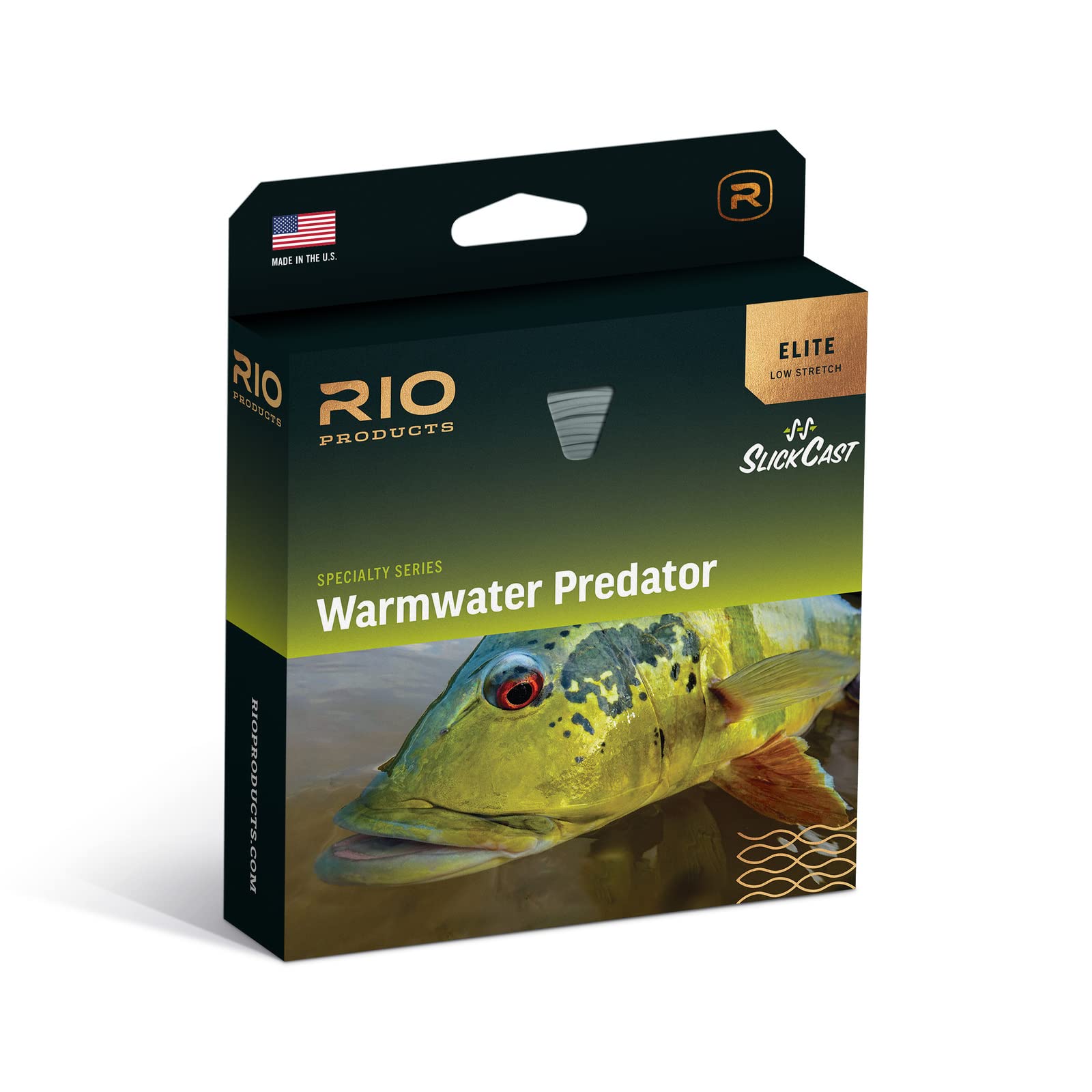 RIO Products Elite Warmwater Predator Freshwater Fly Line, Designed to Cast Large Flies, Largemouth and Peacock Bass, WF7F/H/I