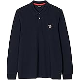 Paul Smith Mens Mens Reg Fit Ls Polo Shirt Zebra