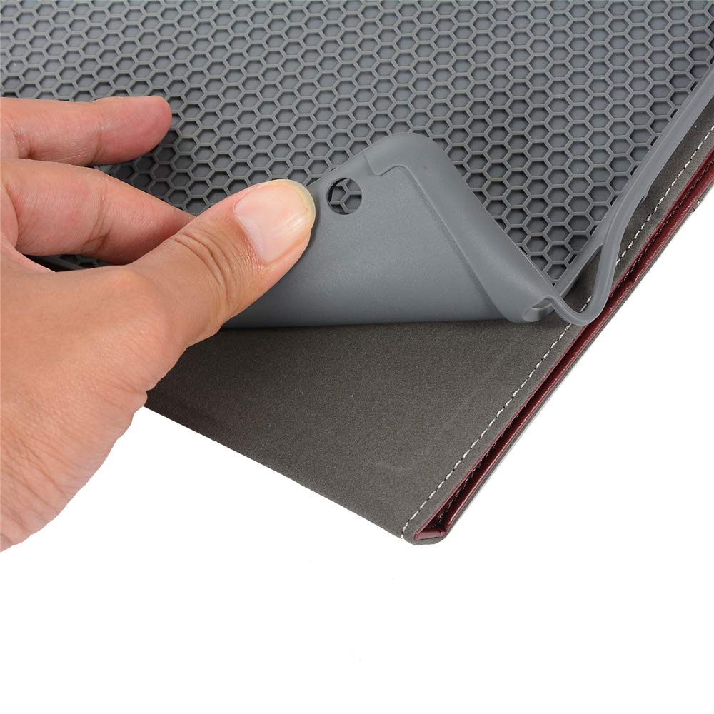 Hülle für Apple Neu iPad 2018 / 2017 9.7 mit Apple Pencil Halter und effektive Wärmeableitung TPU hintere Abdeckung, MLorras Premium Business Ultradünn Superleicht Stoßfest Smart Schutzhülle mit Auto aufwachen / Schlaf und Einstellbarem Stä