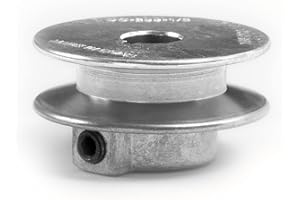 T TERRE Terre Products, Heavy Duty 2" V-Groove Drive Pulley, Precision 1/2" Bore, Robust Z3A Zinc Alloy Die Cast Pulley