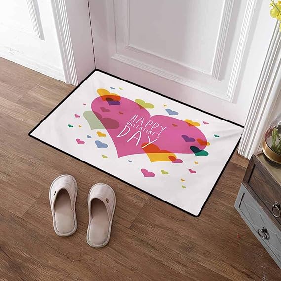 Front Door Mat Valentines Day Outdoor Doormat Entrance