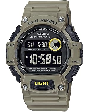 Casio Mud Resistant (Khaki) 10-Year Battery