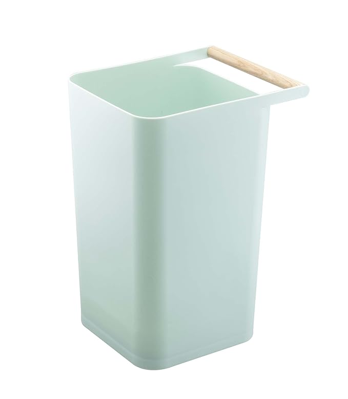 YAMAZAKI home Como Trash Can, Mint Home & Kitchen
