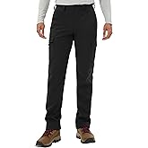 Pioneer Camp Men's Snow Ski Pants Waterproof Fleece Lined Outdoor Softshell Insulated Cargo Hiking Winter Pants Snowboard