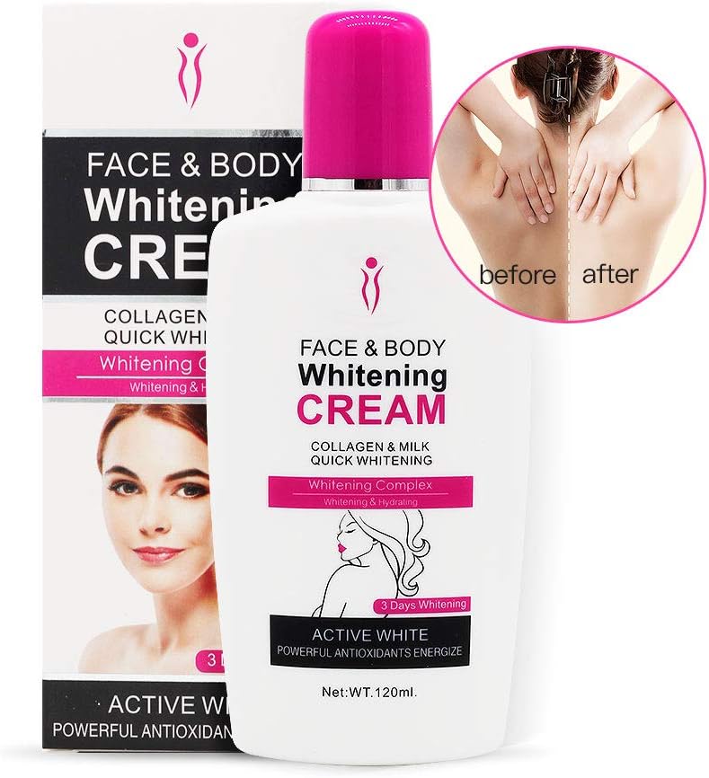 Body Cream, Duvina Moisturizing Cream Body Cream Face Cream Whitening Cream For Dark Skin Bleaching Brightening Body Lotion Whitening Cream Armpit Whitener Cream(120ml)