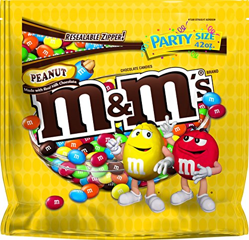 M&m’s peanut chocolate candies, 42 ounce (pack of 6)