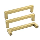 goldenwarm 10Pack 5in Brushed Gold Cabinet Pulls