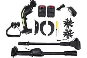 Zerodis Tiller Cultivator, Rechargeable Battery Powered Cultivators Electric Cordless Garden Tillers Manganese Steel Rototill