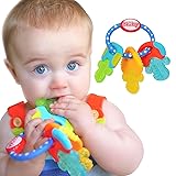 Nuby Ice Gel Teether Keys - Silicone Soothing Baby