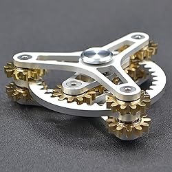Pure Brass Fidget Spinner Gears Linkage Fidget Gyro