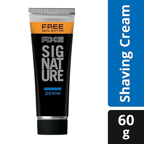 AXE Denim Lather Shaving Cream, 60 g (with 30% Extra)