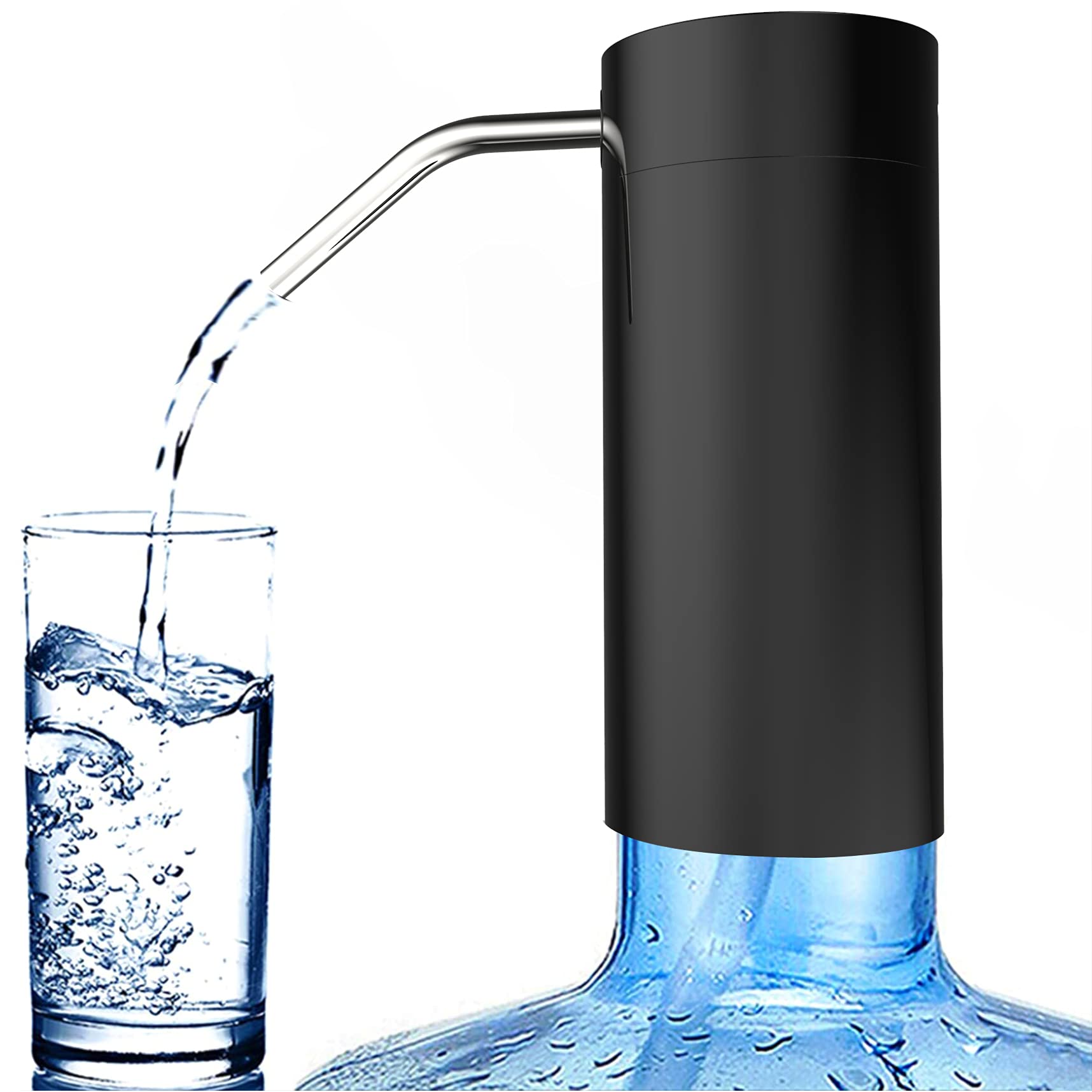 Photo 1 of Water Bottle Dispenser Pump, MagicPro Electric Automatic USB Charging 5 Gallon Portable Water Dispenser, Fits Most 2-6 Gallon Water Bottle, Touch it on Technology Make Life Much Easier