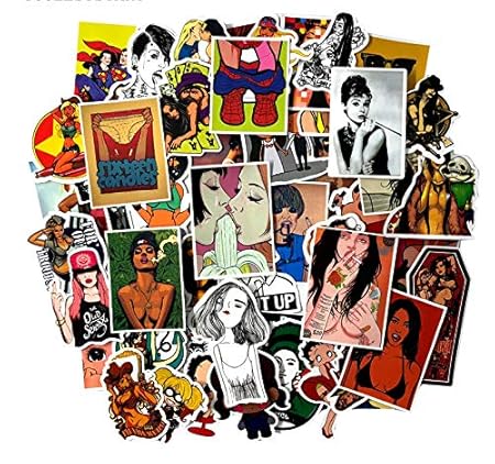 ZJJHX Chica Sexy y Palabras sucias Pegatinas para Adultos portátil ...