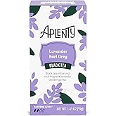 Amazon Brand, Aplenty Lavender Earl Grey Black Tea Bags, 1.41 Oz, 20 Count