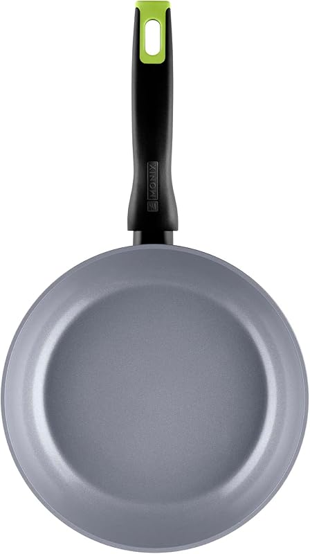 Frigideira MONIX Eco Nature 18 cm, alumínio forjado reciclado, cerâmica antiaderente reforçada, adequada para todos os tipos de cozedura e indução