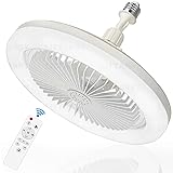 Socket Fan Light with Remote Control, 3 Colors