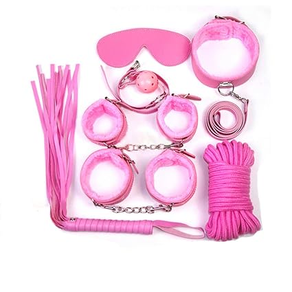 Bondage Set SM Sex Toys BDSM Set von Nylon Fabric Hand Cuff 7 Piece Fetish Bondage Set für Schlafzimmer-Spaß-Adult-Spielzeug für Paare