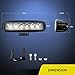 Nilight Led Light Bar 2PCS 18w Spot Driving Fog Light Off Road Lights Boat Lights driving lights Led Work Light SUV Jeep Lamp,2 years Warrantythumb 4