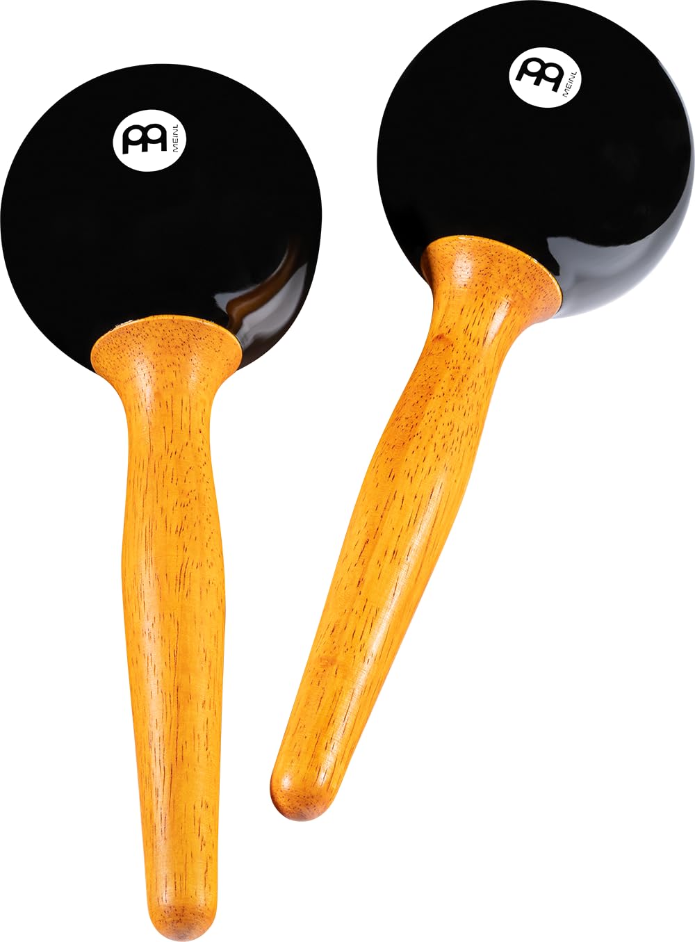 Meinl Percussion Studio Maracas Shaker - 2 Musical Instruments with ergonomic Handle - Plastic, Wood (PM1BK)