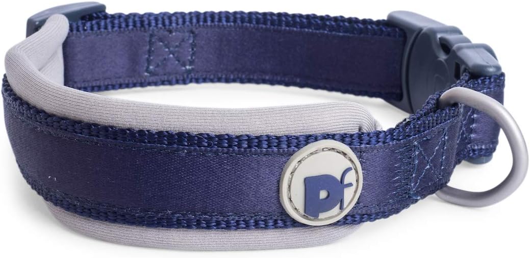 Petface (Outdoor Paws by Petface) Neoprene Padded Blue Dog Collar, Small - Image 3