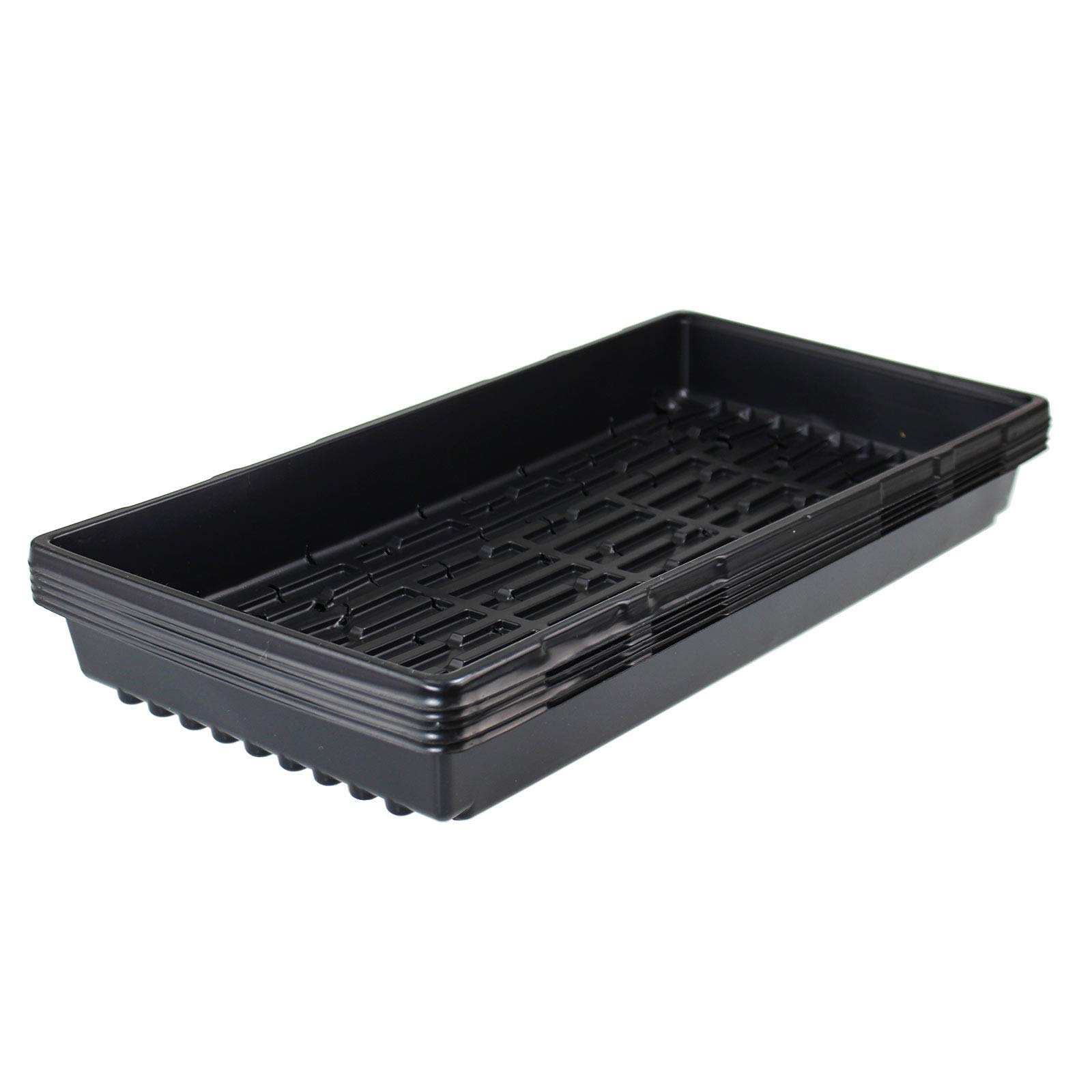 9GreenBox 5 Pack of Durable Black Plastic Growing Trays (with Holes) 21