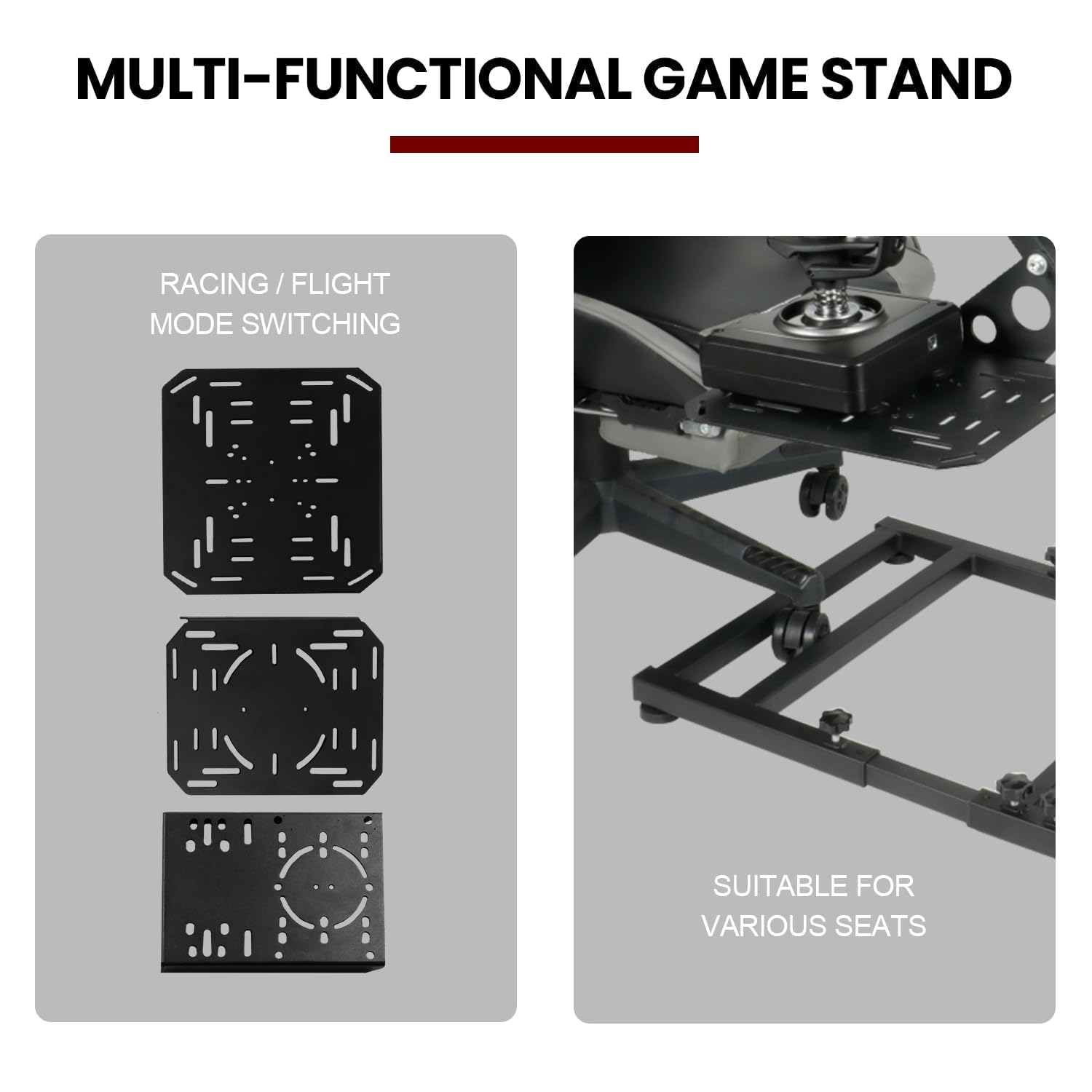 Supllueer Flight Si Stand With 3 Ultiple Shift Lever Panels Fit For