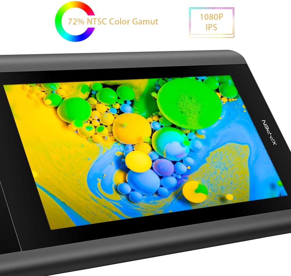 XP-PEN Artist12 11.6 Inch FHD Drawing Monitor Pen Display Graphic Monitor with PN06 Battery-Free Pen Multi-Function Pen Holder and Glove 8192 Pressure Sensitivity: Computers & Accessories
