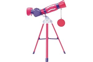 Educational Insights GeoSafari Jr. My First Telescope Pink - Mini Telescope for Kids, Toddler Space Toy, Beginner STEM Learning, Science Gifts for Boys & Girls Ages 4+