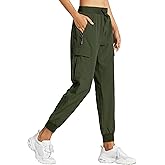 Libin Women's Hiking Cargo Pants Quick Dry Joggers Petitle/Regular/Tall | Lightweight, UPF 50+, Water Resistant, Zipper Pockets for Athletic Running Travel Lounge Casual Outdoor Golf Safari Clothes