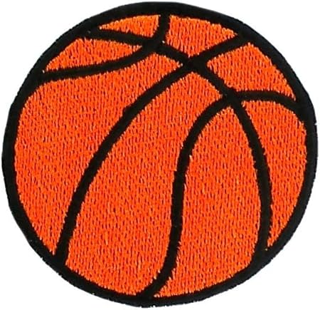 Parche bordado termoadhesivo con diseño de balón de baloncesto ...