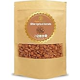 Cure wid Pure Certified Organic Apricot Seeds 1lb -Freshly Packed,Gluten Free,Raw,Non-GMO Organic Bitter Apricot Kernels - Rich in Vitamin B17 - Eco-Friendly Resealable Pack Max 3 Kernels Per Day
