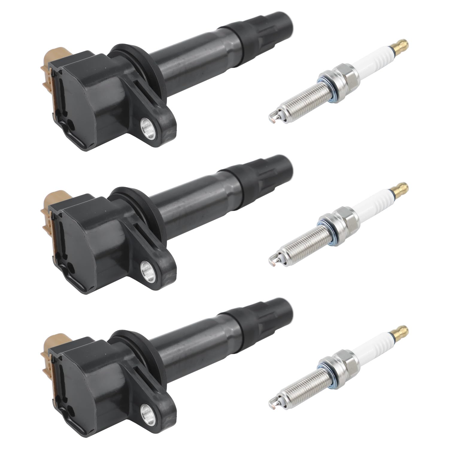 Photo 1 of Etersec 3-Pack Ignition Coil Stick & Iridium Spark Plug Kit Compatible with Can-Am Maverick X3 / X3 Max Turbo, Turbo R & Turbo RR 2017-2022, Replaces 420666145 415130363 715900492 LMAR9AI-8D