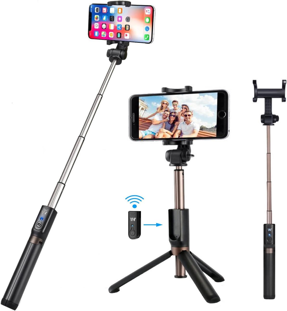 Bluetooth Selfie Stick,Perche Selfie Trépied