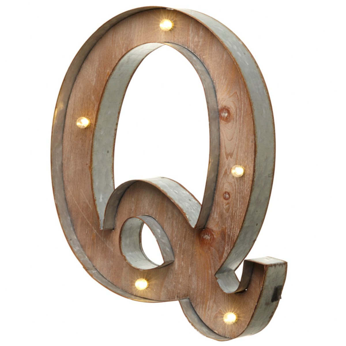 Vintage Illuminated Carnival Lights - A-Z - Choice of Alphabet Letters (Letter Q)