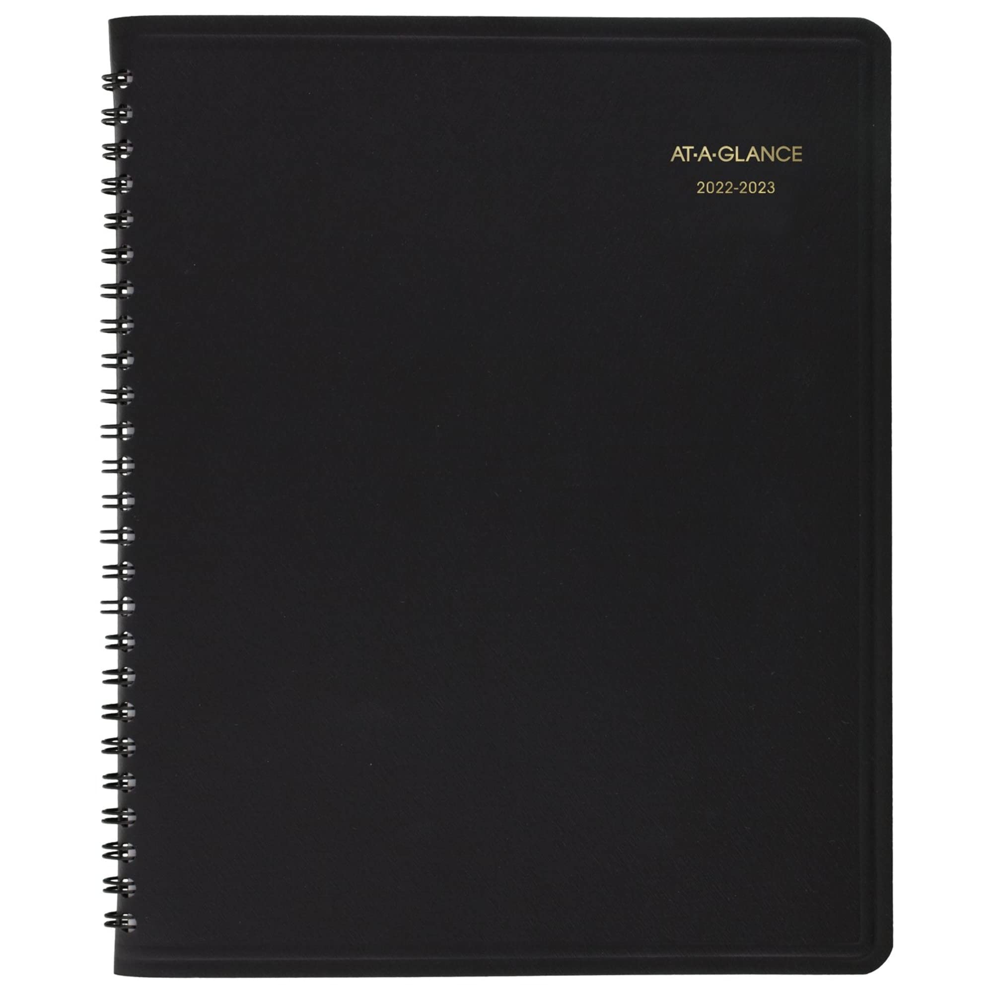 AT-A-GLANCE 2022-2023 Planner, Monthly Academic, 7" x 8-3/4", Medium, Black (7012705)