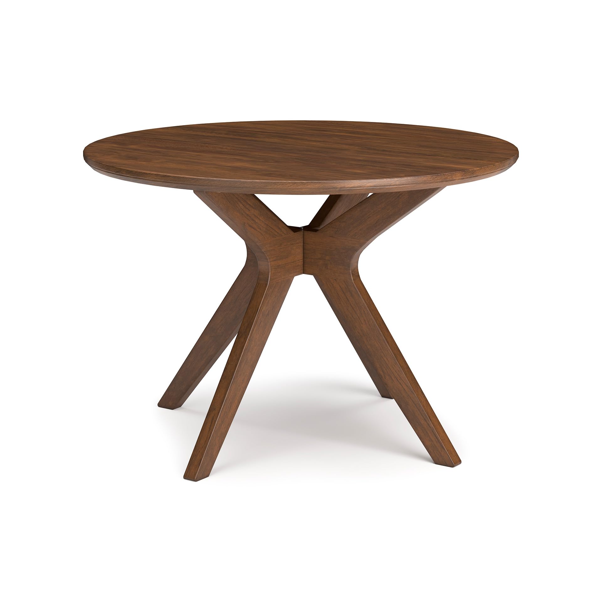 Photo 1 of Signature Design by Ashley Lyncott Traditional Round Dining Room Table, Seats up to 4, Brown, 45" W x 29.75" H