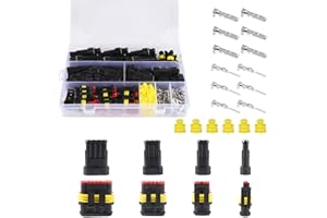 MELIFE 352PCS Waterproof Car Electrical Connector Plug, Automotive Waterproof Connectors Kit for Car Motorcycles Yacht