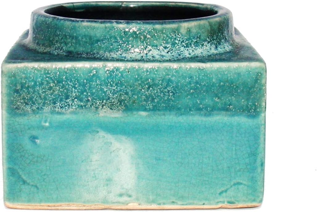 Square Planter"Maracaibo" for 8,5cm and 9cm pots - Various Sizes Colours Turquoise