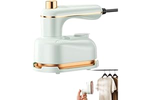 MOVUED Sakerplus Steam Iron, Saker Portable Steamer for Clothes,Continuous Steam & Dry Ironing,2-In-1 Steamer and Iron,for Home & Travel Use (Green)