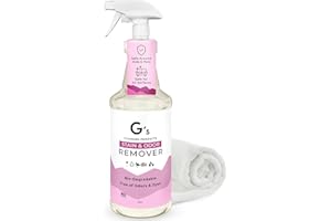 G'S CLEANING PRODUCTS G's Cleaning Biodegradable Stain & Odor Remover Spray – 32 oz Pet Urine Enzyme Cleaner – Pet Odor Eliminator for Home – Cat & Dog Pee Carpet Cleaner – Stain Remover for Rug, Floor, Furniture, Mattress