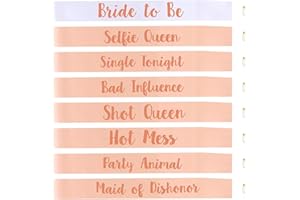 8 Pcs Bridesmaids sash, Bachelorette Sash Team Bride Sash Set for Bridal Shower Bachelorette Wedding Party