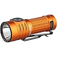 OLIGHT BatonTurbo EDC Rechargeable Flashlight 1000 Lumens, Compact Dual-Switches LED Bright Pocket Flashlights with 510 Meters Long Throw for Search, Rescue and Emergency (Orange)